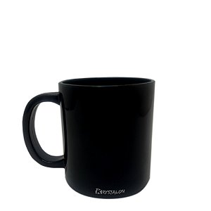 Caneca de Café Preta 300ml - Policarbonato