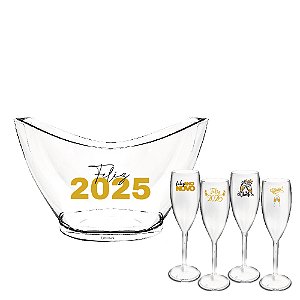 Kit Champanheira e Taças Champanhe Personalizada
