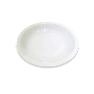 Prato de Polipropileno - Plástico Branco com 22cm