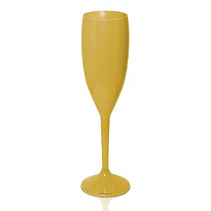 Taça Champagne Acrilico Dourada