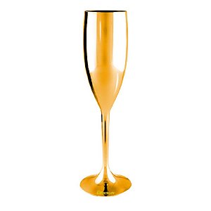 Taça Metalizada 170ml Dourada para Champagne (Minimo de 100 peças para Personalizar)