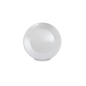 Prato de Policarbonato Branco - 18cm (Ideal para sobremesa)