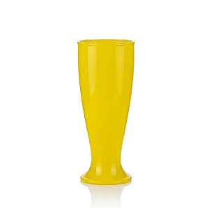 Copo Tulipa de Chopp 200ml Amarelo- Poliestireno
