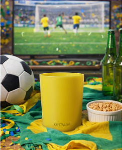 DUPLICADO - Copo de Whisky On The Rocks 300ml Policarbonato Amarelo