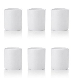 Kit 6 Copos Acrílicos Branco 320ml