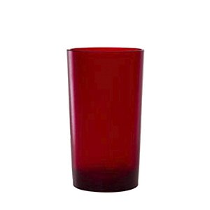 Copo Policarbonato Vermelho - 280ml Long Drink