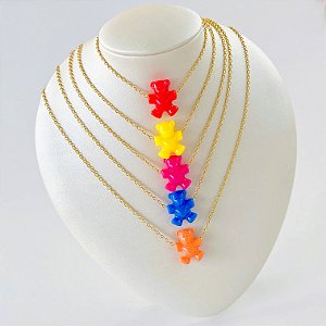 Colar Urso *Dourado