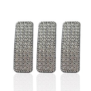 Presilha Tic Tac Quadrada Strass