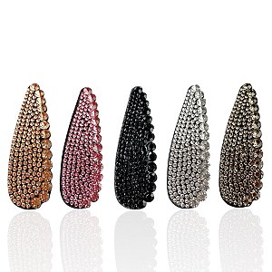 Presilha Tic Tac Gota Strass
