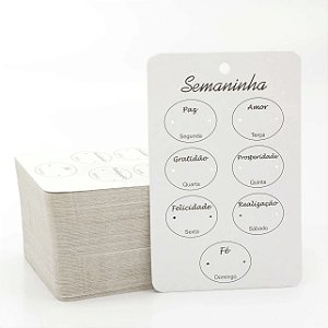 Cartela Tag Semaninha - 200 unidades
