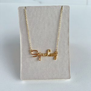 Colar Seja Luz Folheado Ouro 18k / Prata 925