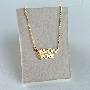 Colar Folheado Ouro 18k Mãe Que Ora