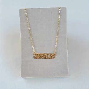 Colar Jesus Folheado Ouro 18k / Prata 925
