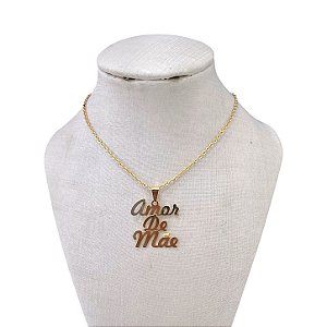 Colar Folheado Ouro 18k Amor de Mãe