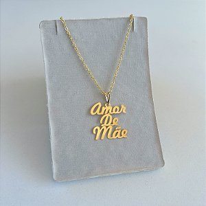 Colar Folheado Ouro 18k Amor de Mãe