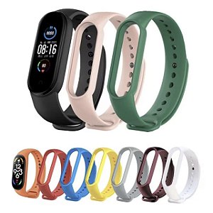 Pulseira Silicone Lisa Mi Band