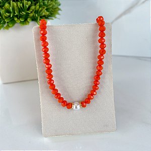 Choker Cristais Bijuteria Pérola