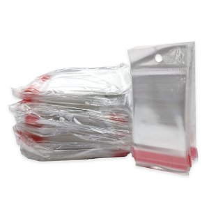 Saquinho Transparente Colante 5x4cm 100 und