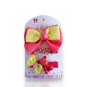 Kit Presilhas Infantil 3 und urso