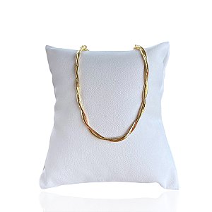 Pulseira Folheada Ouro 18k Rabo de Rato Dupla