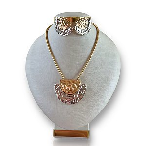 Conjunto Bijuteria Dois Banhos Orgânico