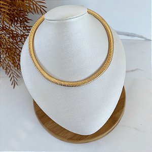 Choker Malha Folheado