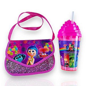 Kit Bolsa e Copo Infantil Divertidamente