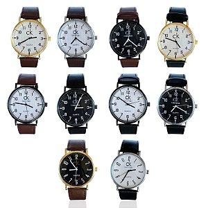 Relógio Couro Masculino