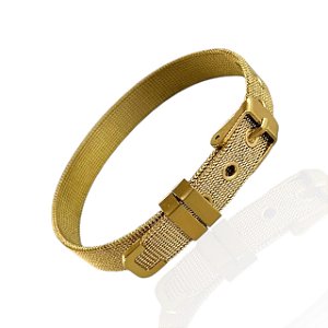 Pulseira Folheada Ouro 18k e Prata 925  Charm Cinto