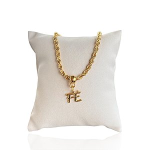 Pulseira Folheada Ouro 18k Cordão Baiano Fé
