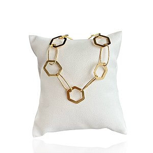 Pulseira Folheada Ouro 18k Correntaria Elos Redondo