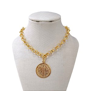 Colar Folheado Ouro 18k Correntaria São Bento