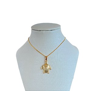 Colar Folheado Ouro 18k Sereismo Tartaruga