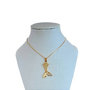 Colar Folheado Ouro 18k Sereismo Cauda de Sereia