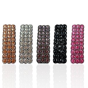 Presilha Tic Tac Quadrada  Strass