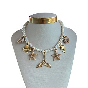 Colar Pérolas Folheado Ouro 18k Sereismo