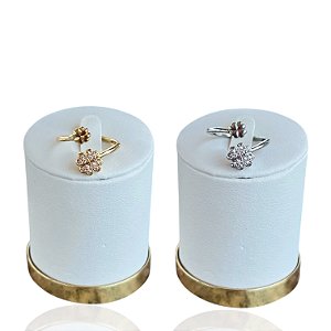 Anel Ajustável Bijuteria Dourado e Prata Trevos