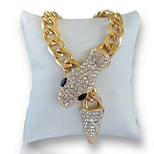 Pulseira Serpente Folheada