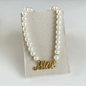 Colar Mãe Pérolas Folheado Ouro 18K