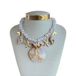 Colar Pérolas Folheado Ouro 18k Sereismo