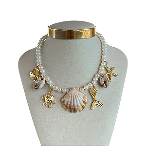 Colar Pérolas Folheado Ouro 18k Sereismo