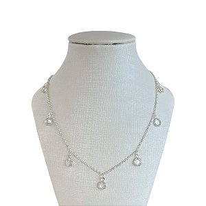 Colar Folheado Prata 925 Ponto de Luz