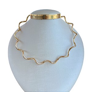Choker Aro Bijuteria Ondulada