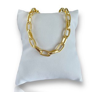 Pulseira Folheada Ouro 18k e Prata 925 Correntaria Elos