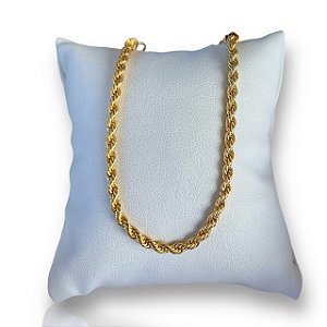 Pulseira Folheada Ouro 18k e Prata 925 Cordão Baiano