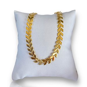 Pulseira Folheada Ouro 18k e Prata 925 Escamas