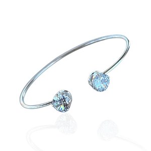 Bracelete Folheado Prata 925 Pontos de Luz Redondo