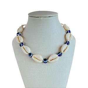 Choker Búzios Olho Grego Bijuteria