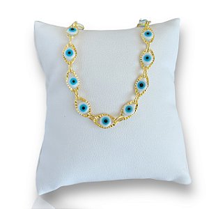 Pulseira Folheada Ouro 18k Olho Grego