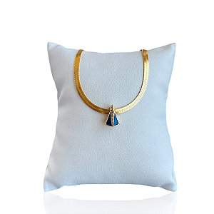 Pulseira Folheada Ouro 18k Fita Laminada Nossa Senhora Resinada